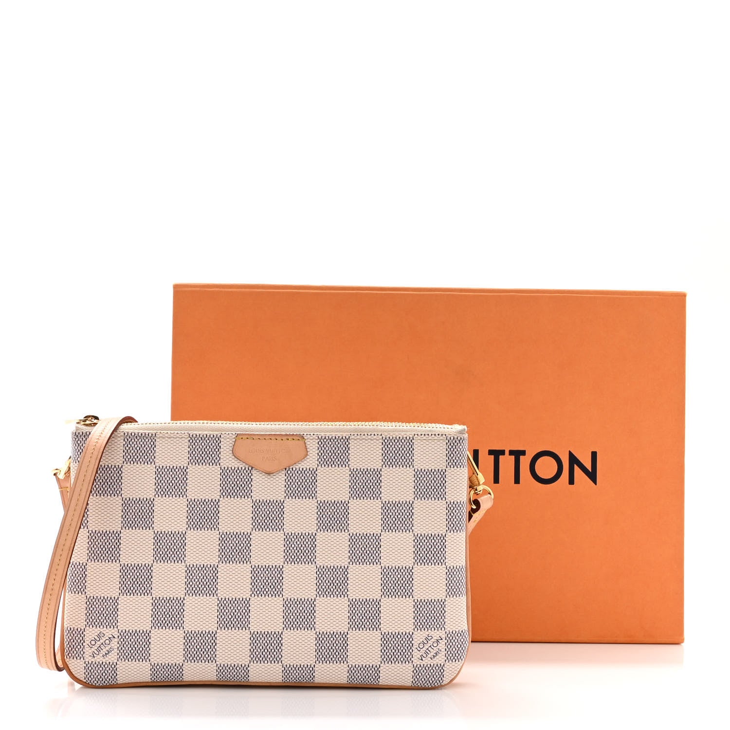 Louis Vuitton Damier Azur Double Zip Pochette 1273946 – FASHIONPHILE