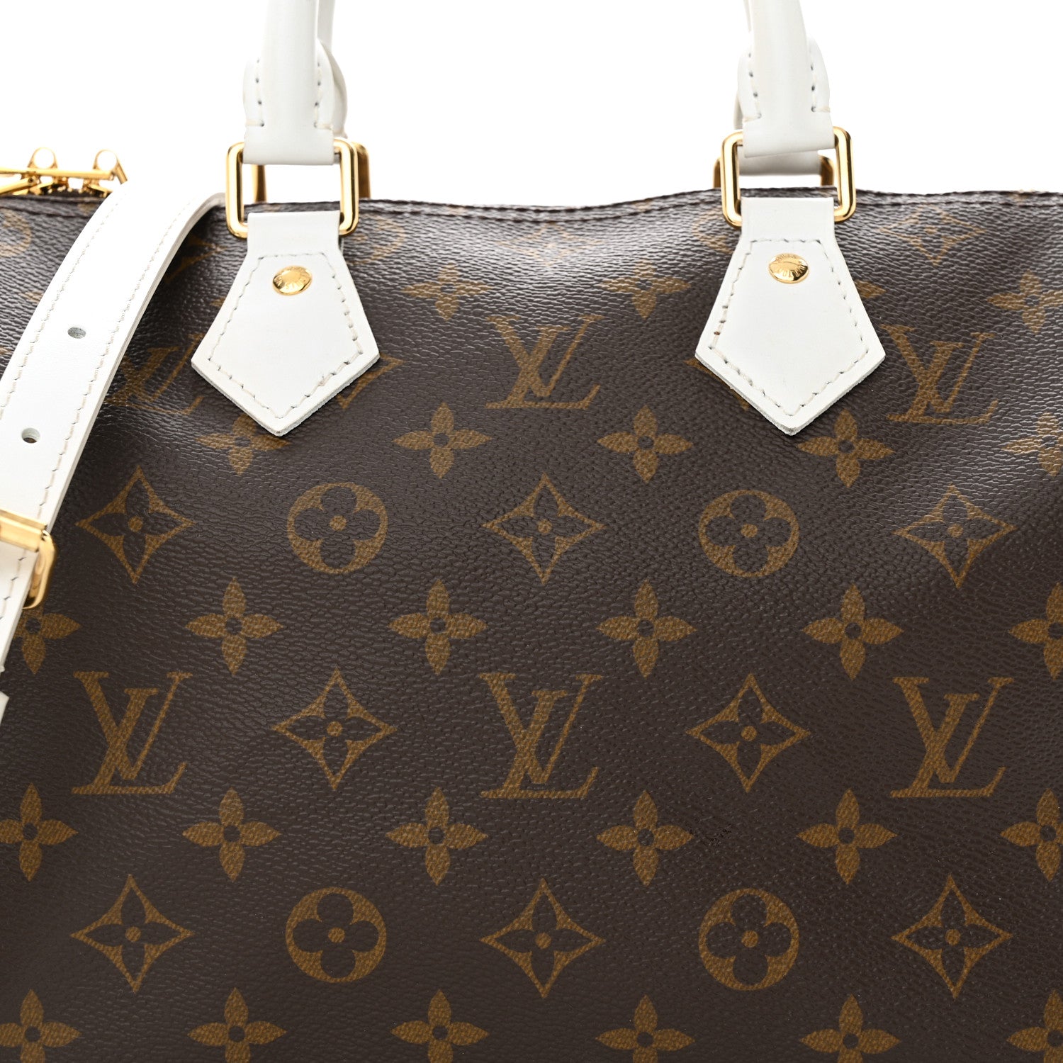 Louis Vuitton Monogram LV Match Speedy Bandouliere 25 White