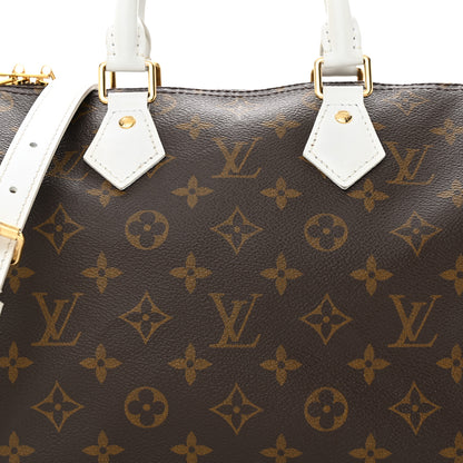 Louis Vuitton Monogram LV Match Speedy Bandouliere 25 White 6 of 11