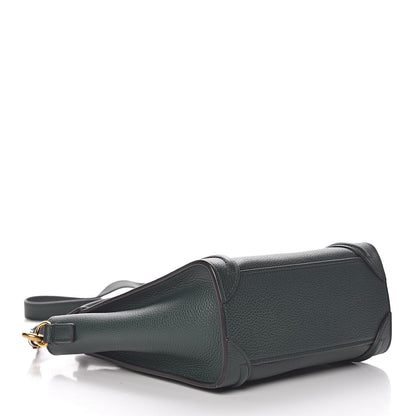 Celine Drummed Calfskin Nano Luggage Amazone 4 of 10