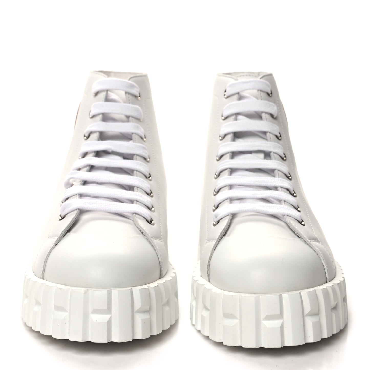 Calfskin Womens Climb Sneakers 38.5 White