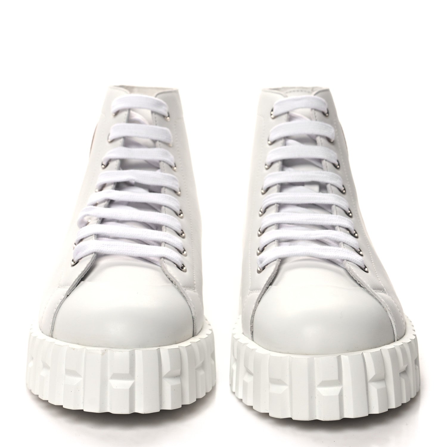 Hermes Calfskin Womens Climb Sneakers 38.5 White 2 of 8