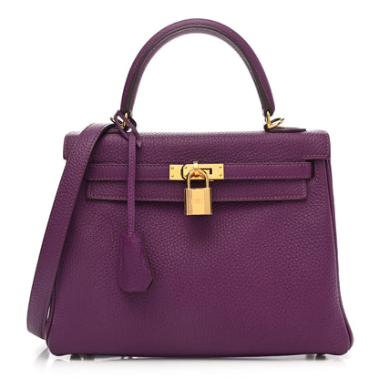 Hermes Togo Kelly Retourne 25 Anemone 1 of 11