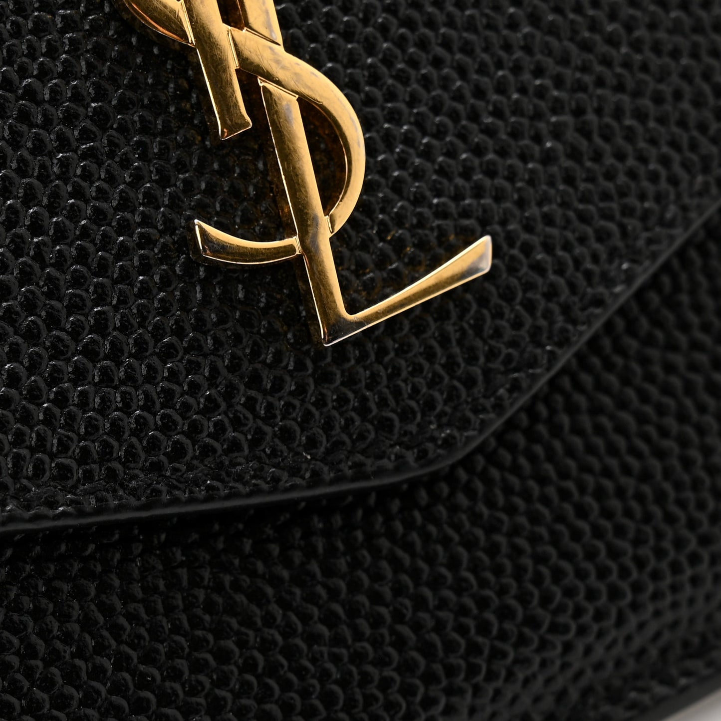 Grain De Poudre Uptown Monogram Card Case Black