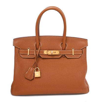 Hermes Togo Birkin 30 Gold 1 of 10