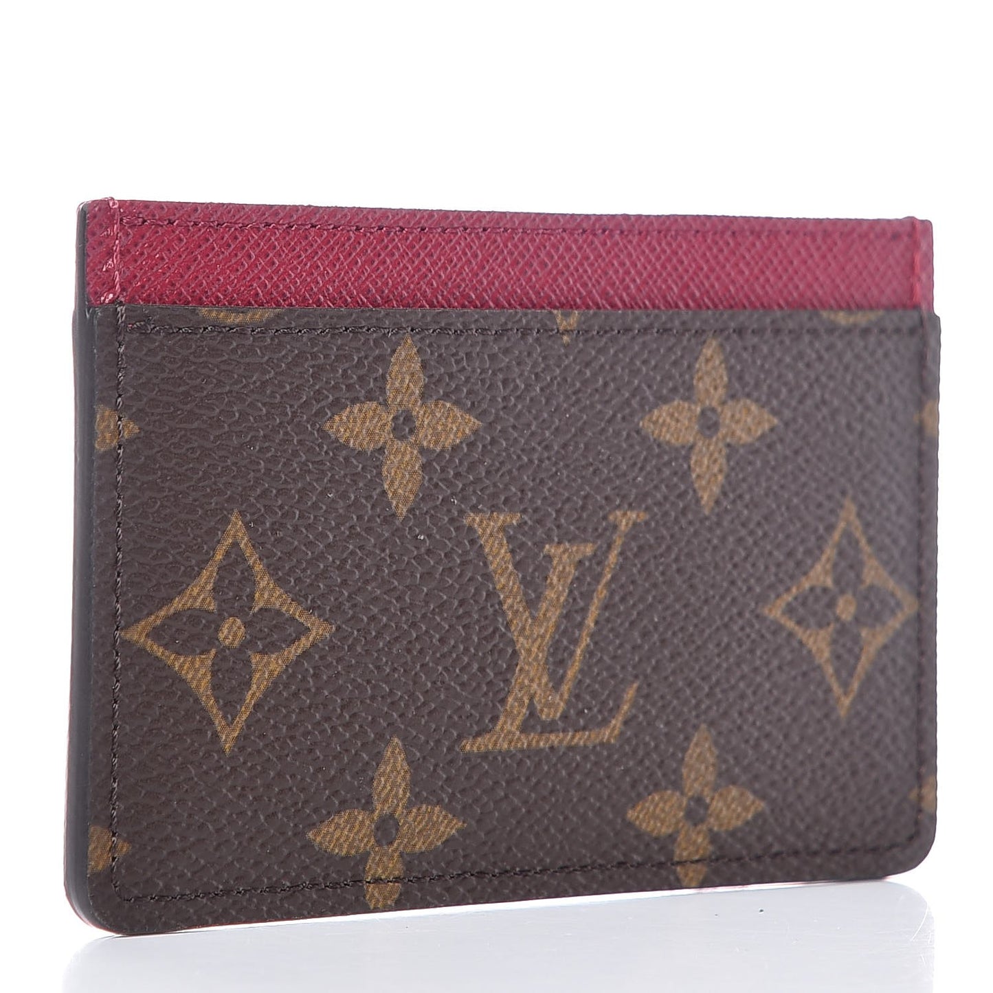 Monogram Card Holder Fuchsia