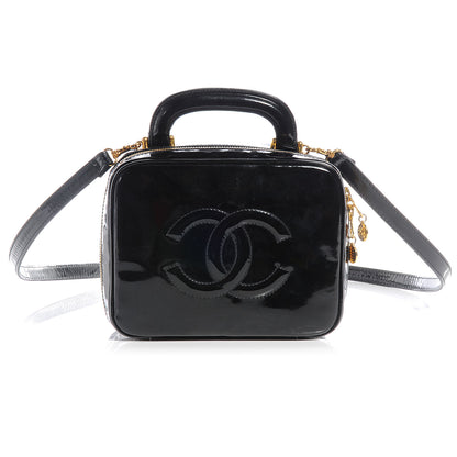 Chanel Patent Vanity Cosmetic Case Black 1 of 7