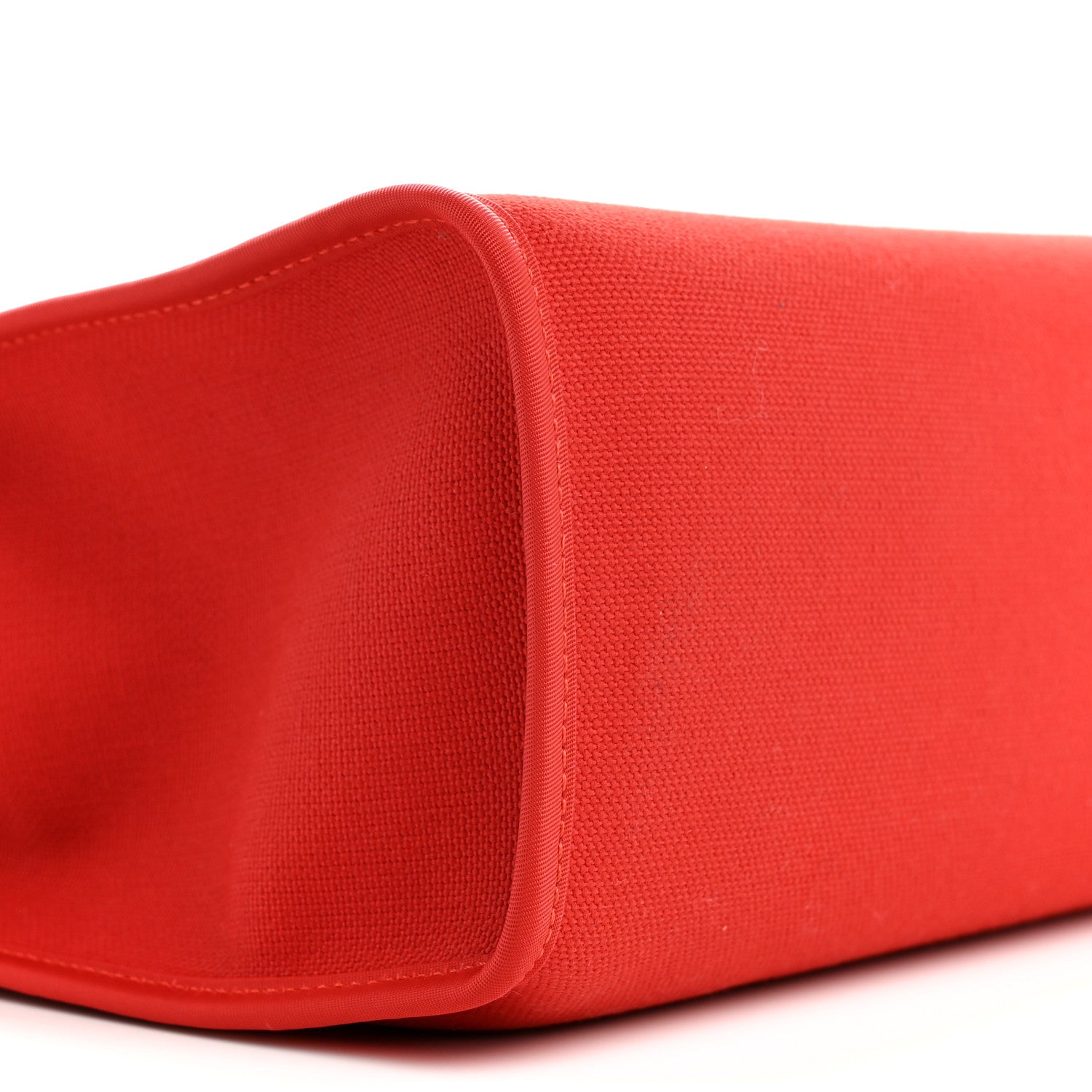 Hermes Vache Hunter Toile Herbag Zip 31 PM Rouge Tomate Natural 10 of 11