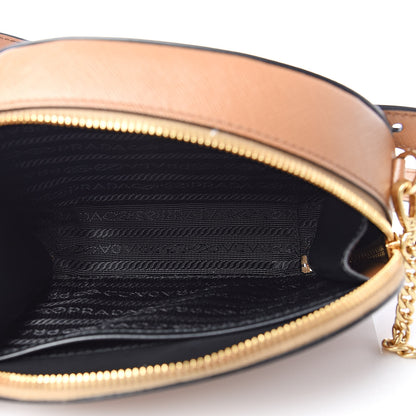 Prada Saffiano Lux Odette Belt Bag Caramel 5 of 9