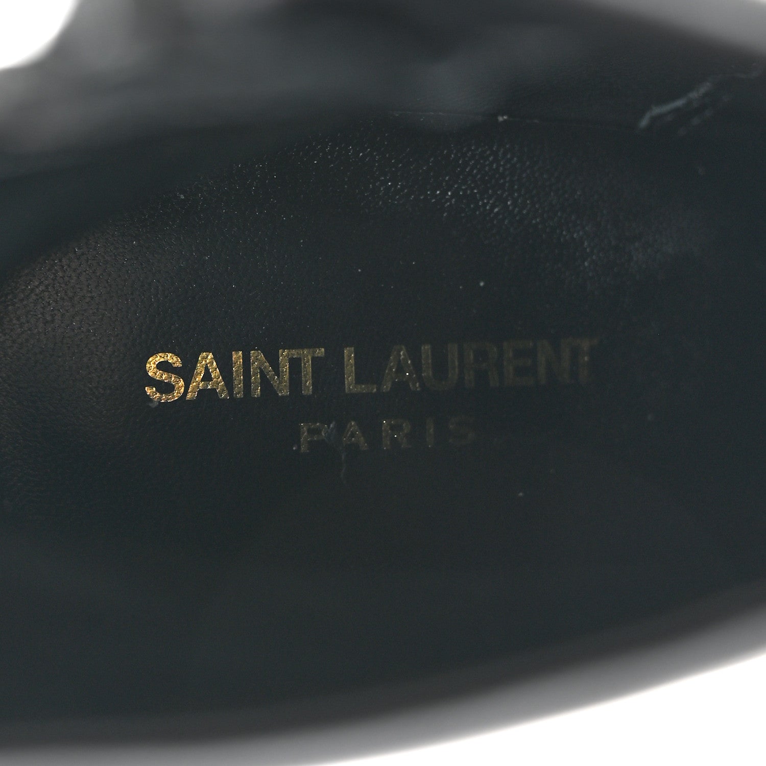 Saint Laurent Nappa Vendome Opyum 110 Ankle Boots 39 Black 7 of 9