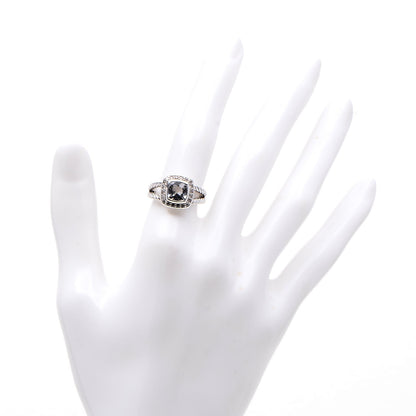 David Yurman Sterling Silver Diamond White Topaz 7mm Petite Albion Ring 51 5.75 2 of 7