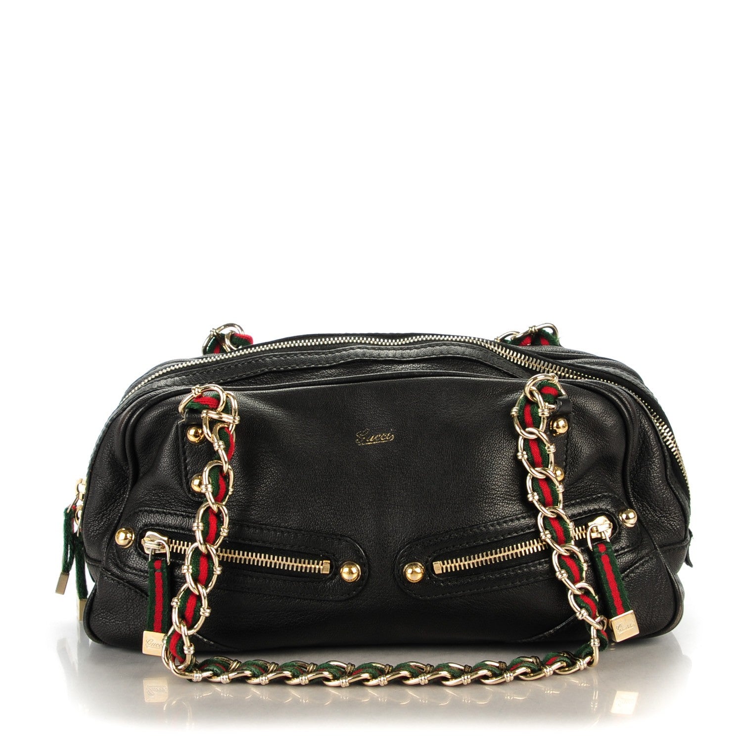 Gucci Goatskin Small Capri Bowler Black 1 of 7