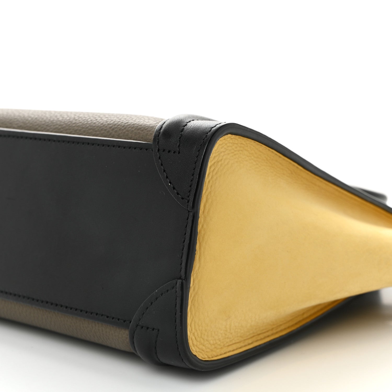Celine Smooth Drummed Calfskin Tri-Color Nano Luggage Amber 10 of 11