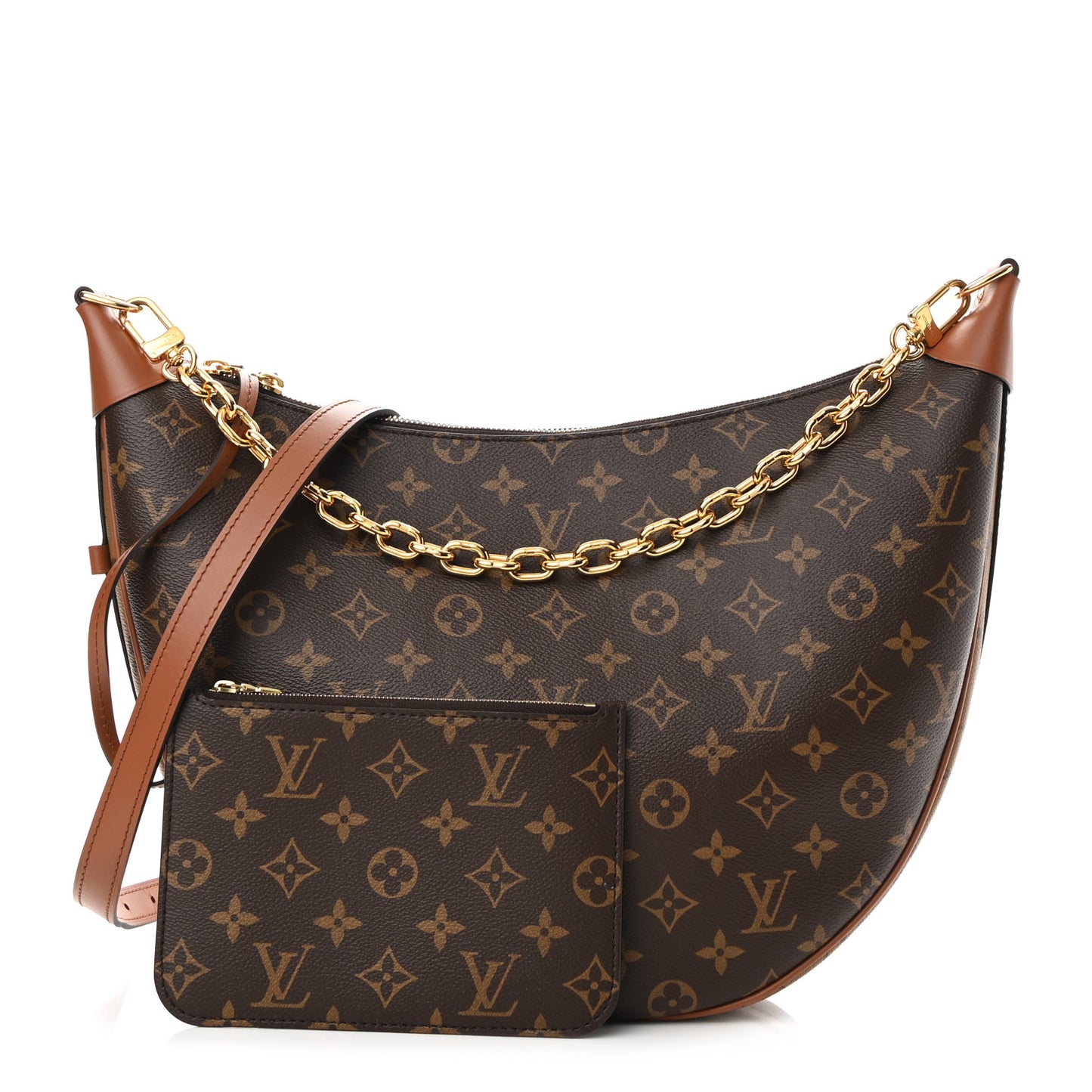 Reverse Monogram Loop Hobo