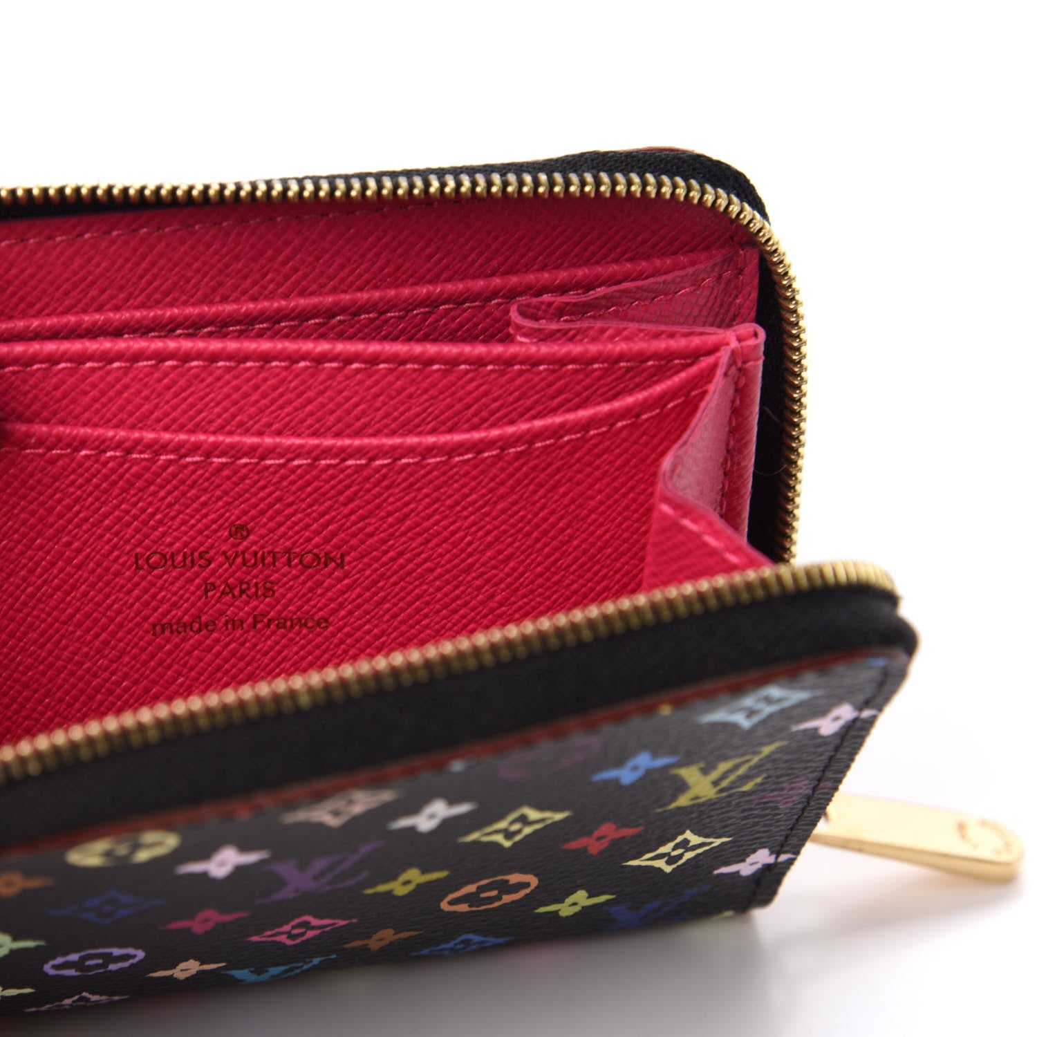 Louis Vuitton Monogram Multicolor Zippy Coin Purse Black Grenade 6 of 7