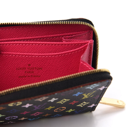 Louis Vuitton Monogram Multicolor Zippy Coin Purse Black Grenade 6 of 7