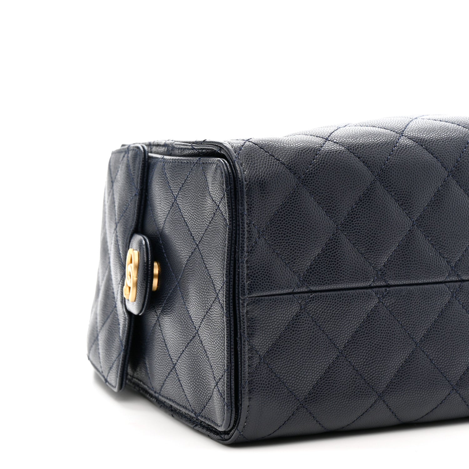 Chanel Caviar Quilted Small Chanel 25 Handbag Dark Navy 9 of 10