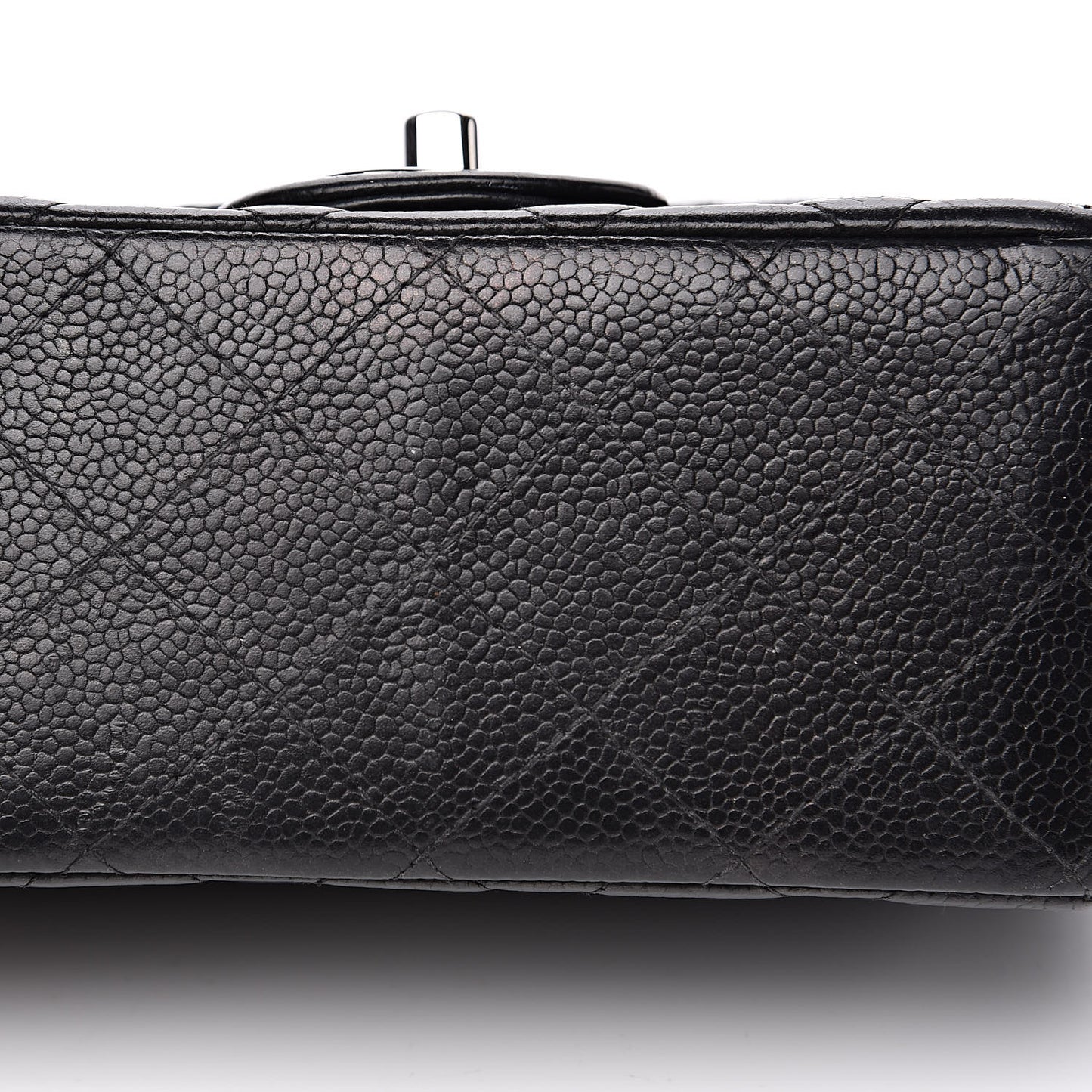 Caviar Quilted Mini Square Flap Black