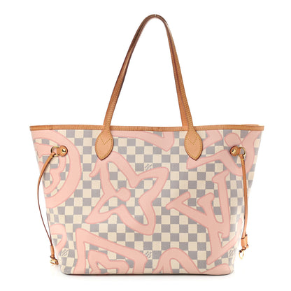 Louis Vuitton Damier Azur Tahitienne Neverfull MM 3 of 12