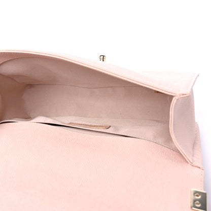 Chanel Caviar Chevron Quilted Medium Boy Flap Light Pink 5 of 9