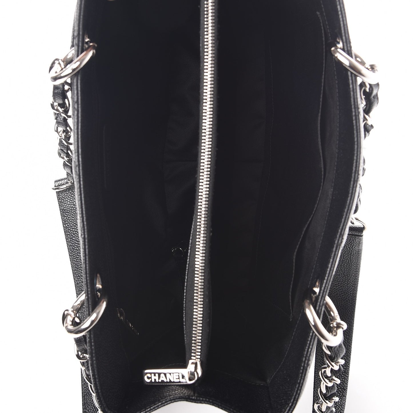 Caviar Quilted Grand Shopping Tote GST Black