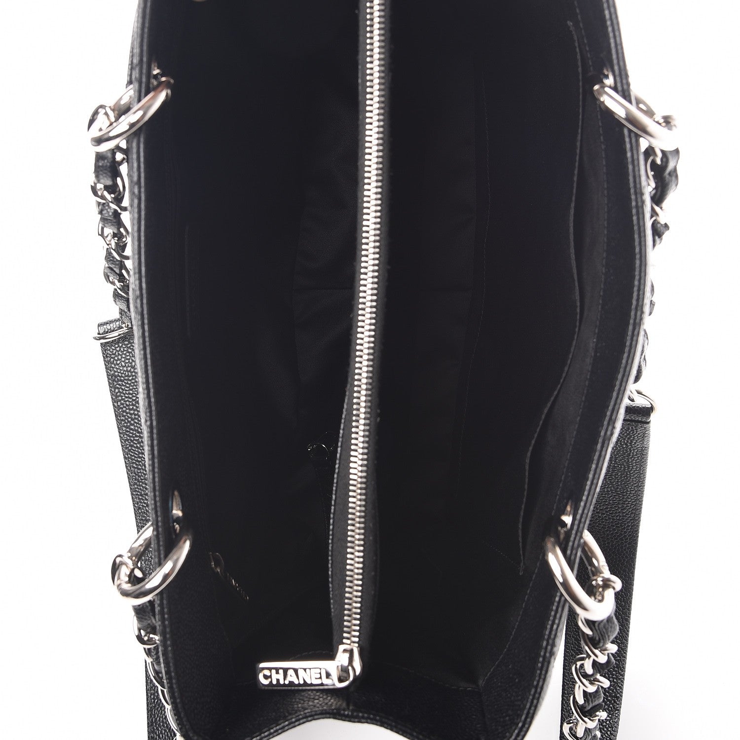 Chanel Caviar Quilted Grand Shopping Tote GST Black 4 of 7