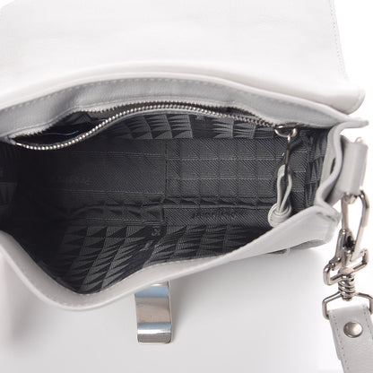 Proenza Schouler Lambskin PS1 Mini Pouch Messenger Pale Steel 5 of 10