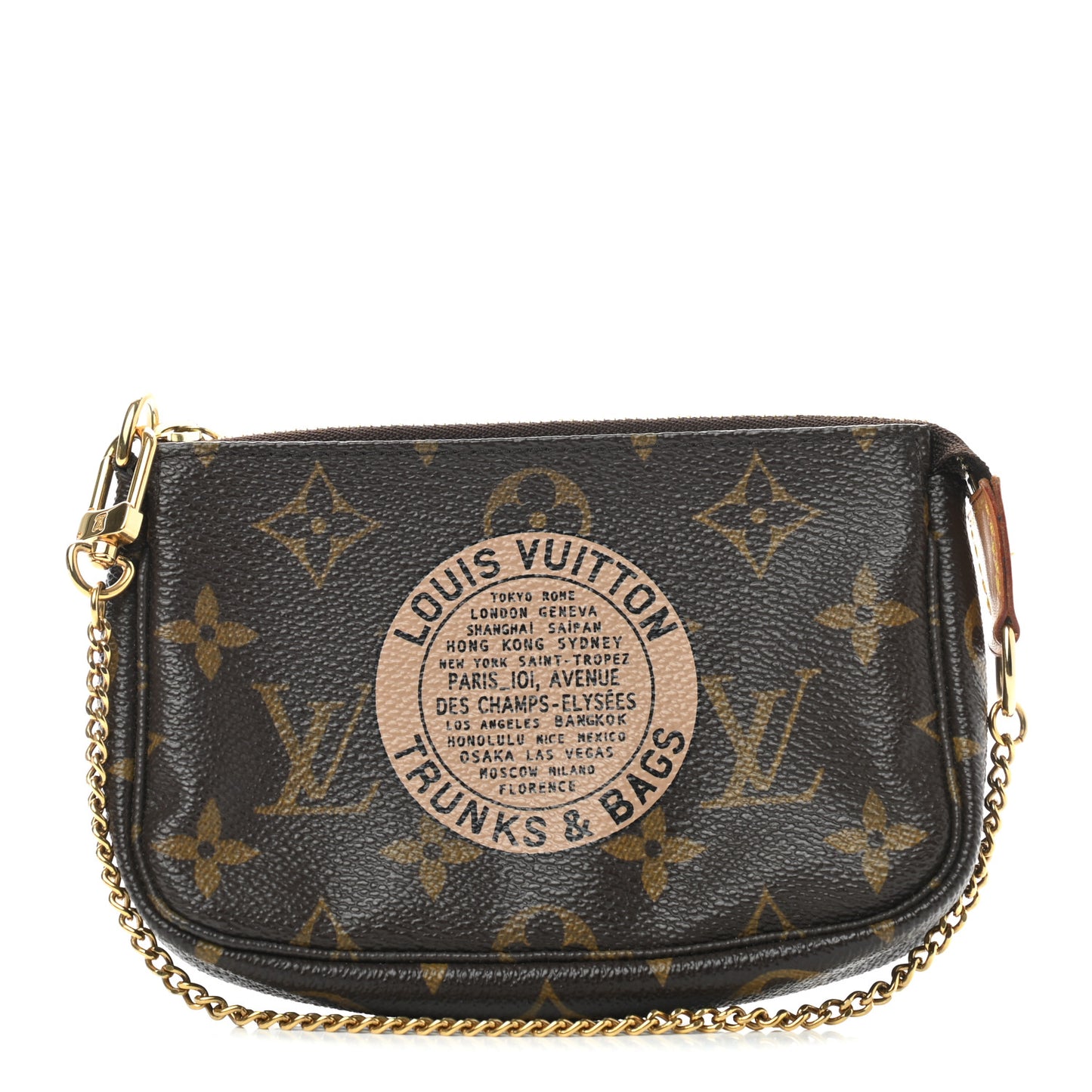 Monogram Complice Trunks and Bags Mini Pochette Accessories Beige