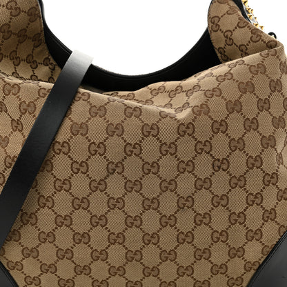 Gucci Monogram Medium Patti Stud Hobo Black 8 of 14