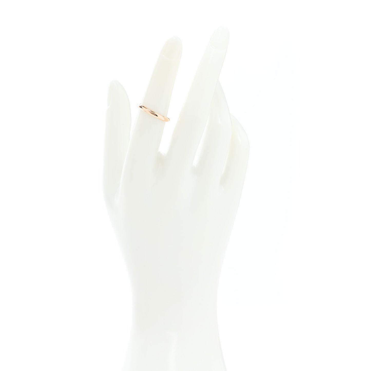 18K Pink Gold 2.5mm 1895 Wedding Band Ring 51 5.75