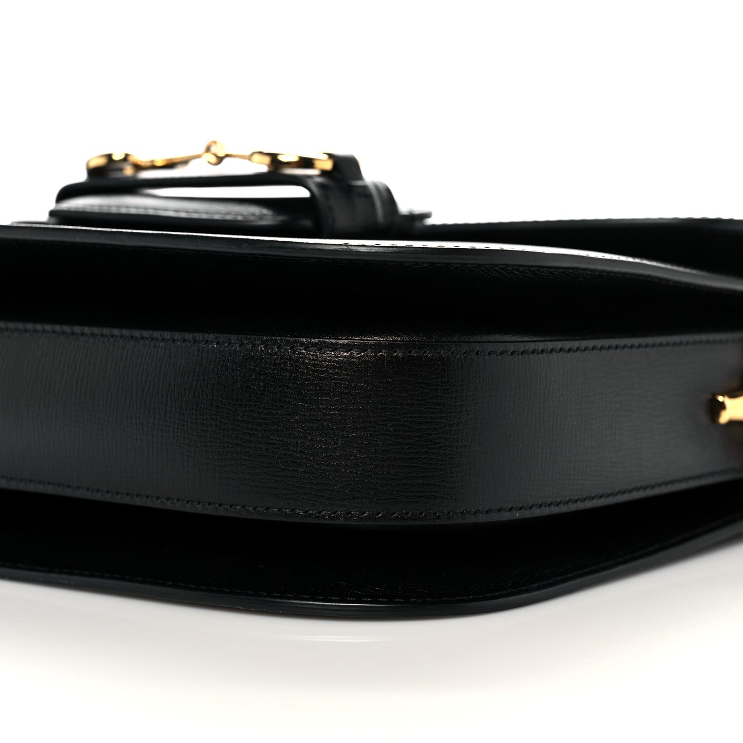 Azalea Calfskin Horsebit 1955 Shoulder Bag Black