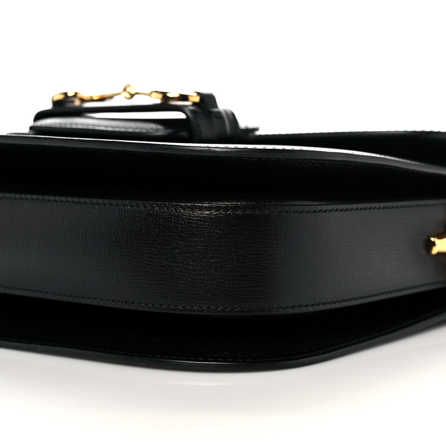 Gucci Azalea Calfskin Horsebit 1955 Shoulder Bag Black 10 of 13