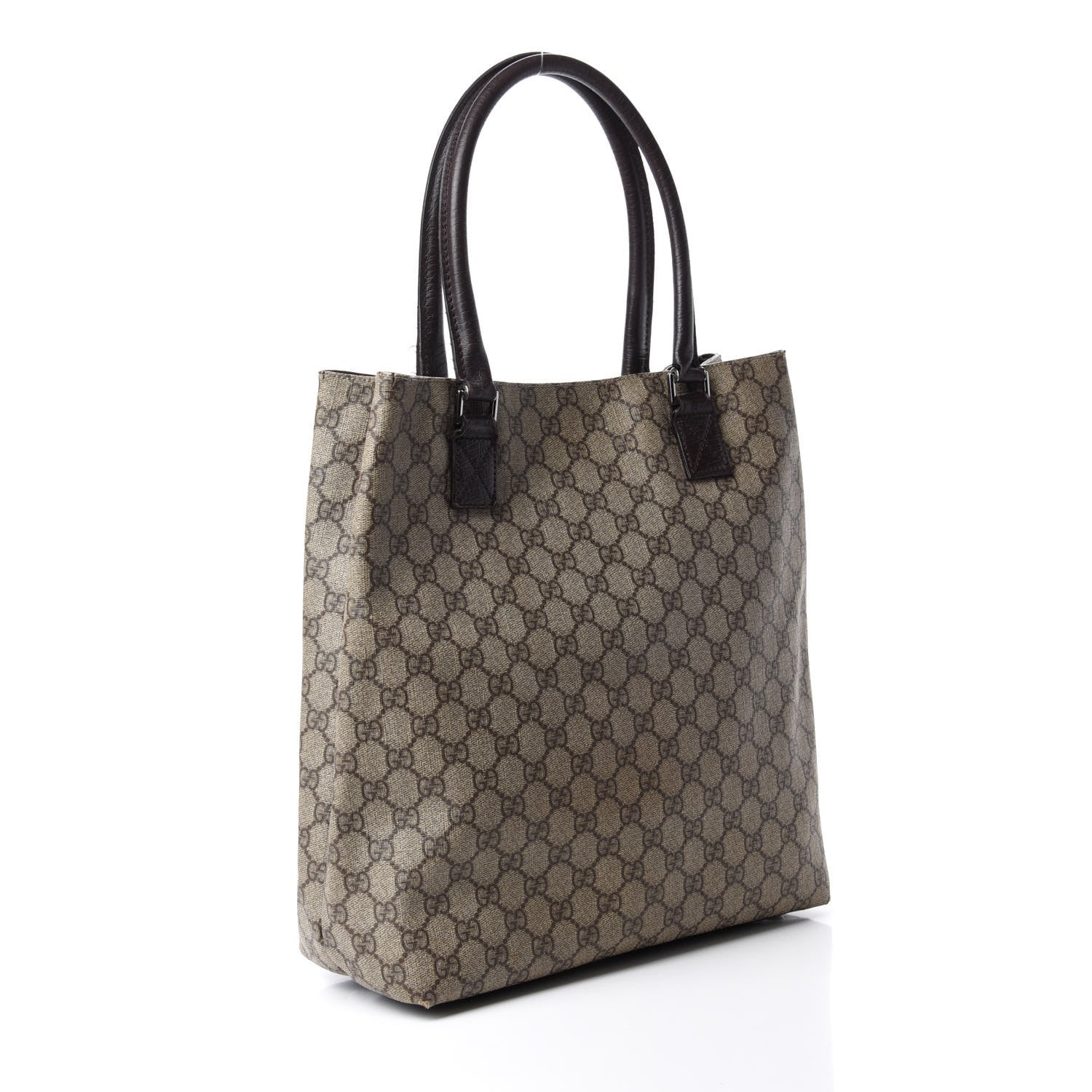 Gucci GG Plus Monogram Small Vertical Tote Dark Brown 3 of 16