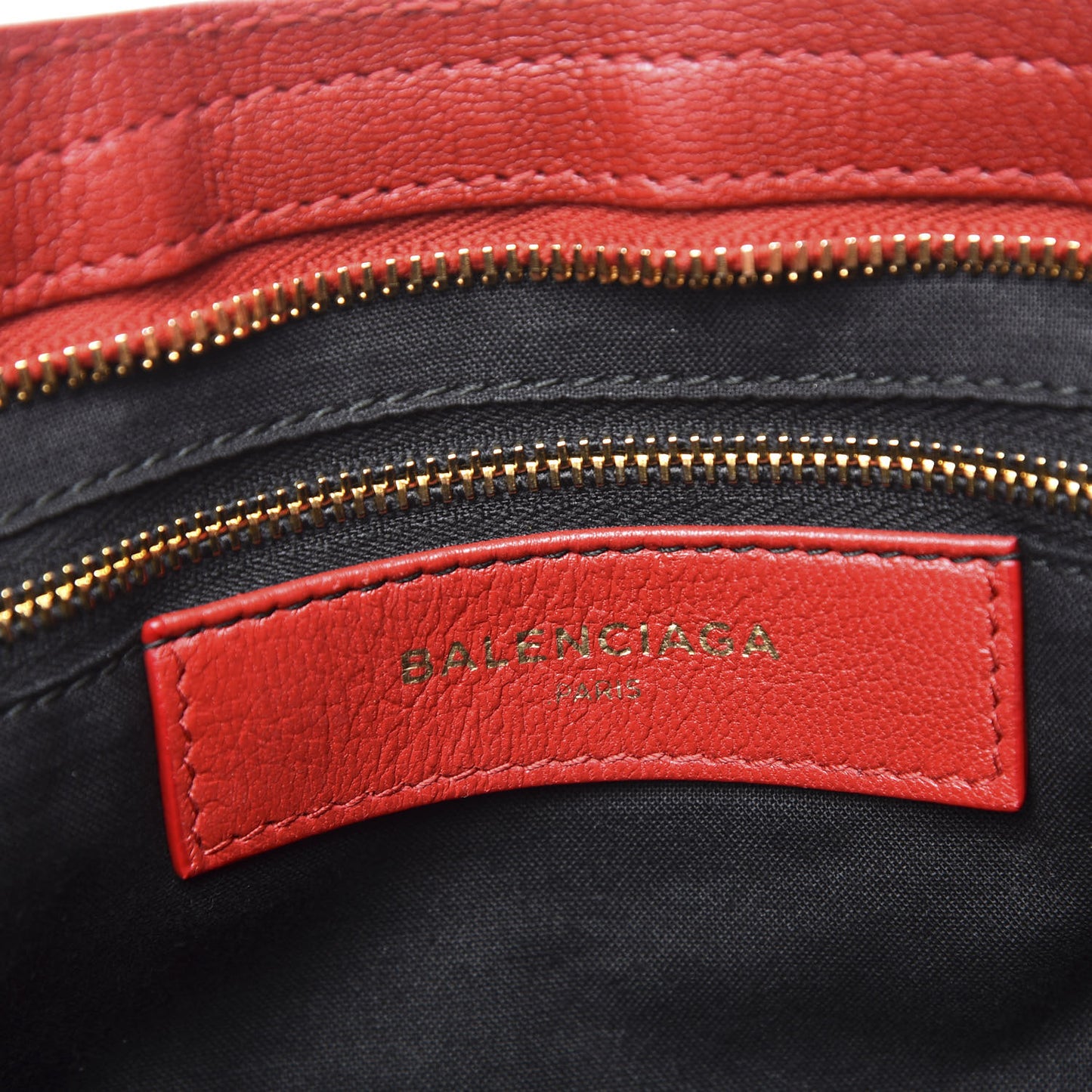 Chevre Gold Metallic Edge Hardware S City Rouge Groseille