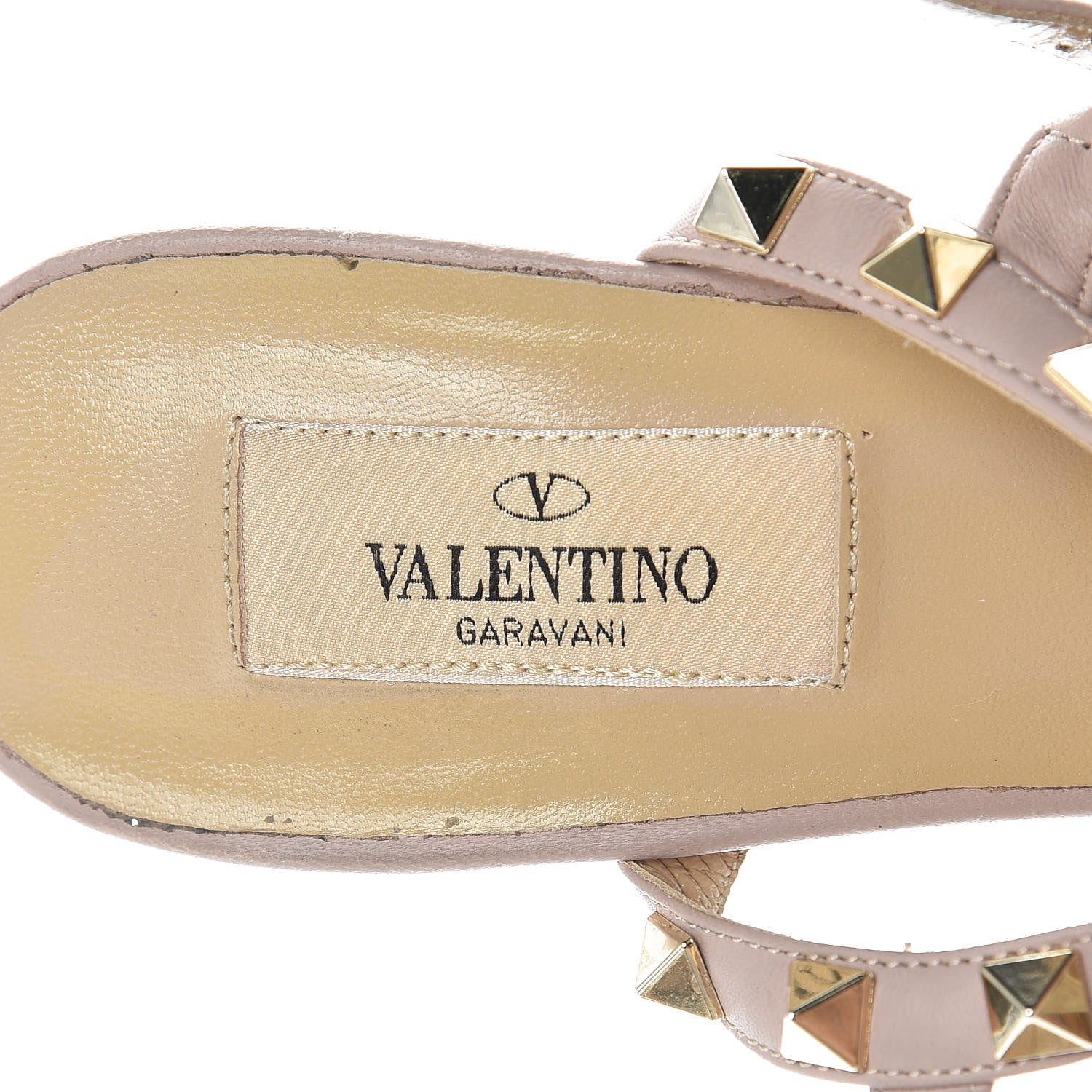Valentino Garavani Patent Nappa Rockstud Ankle Strap 65mm Pumps 37.5 Black Poudre 8 of 15