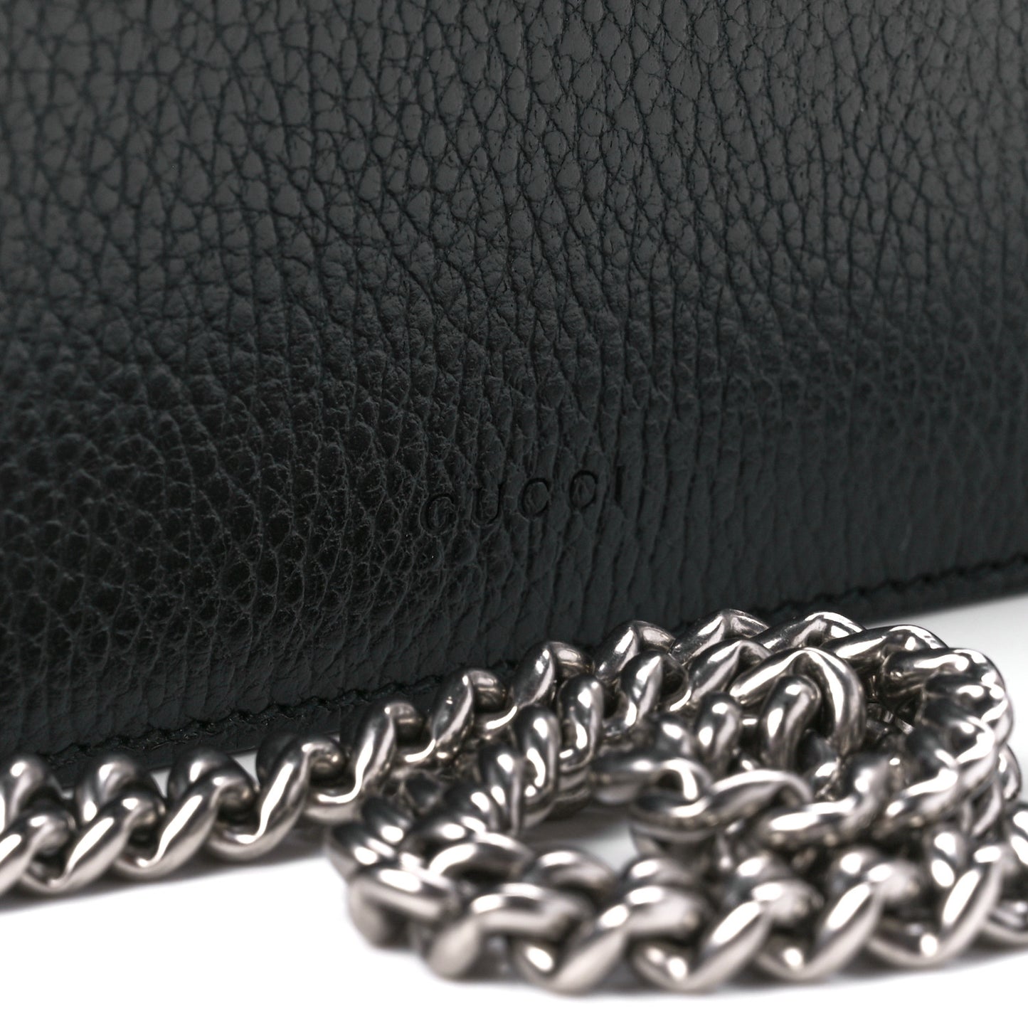 Pebbled Calfskin Small Dionysus Shoulder Bag Black