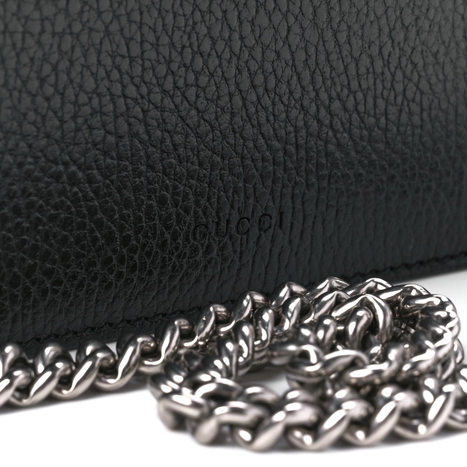Gucci Pebbled Calfskin Small Dionysus Shoulder Bag Black 9 of 13