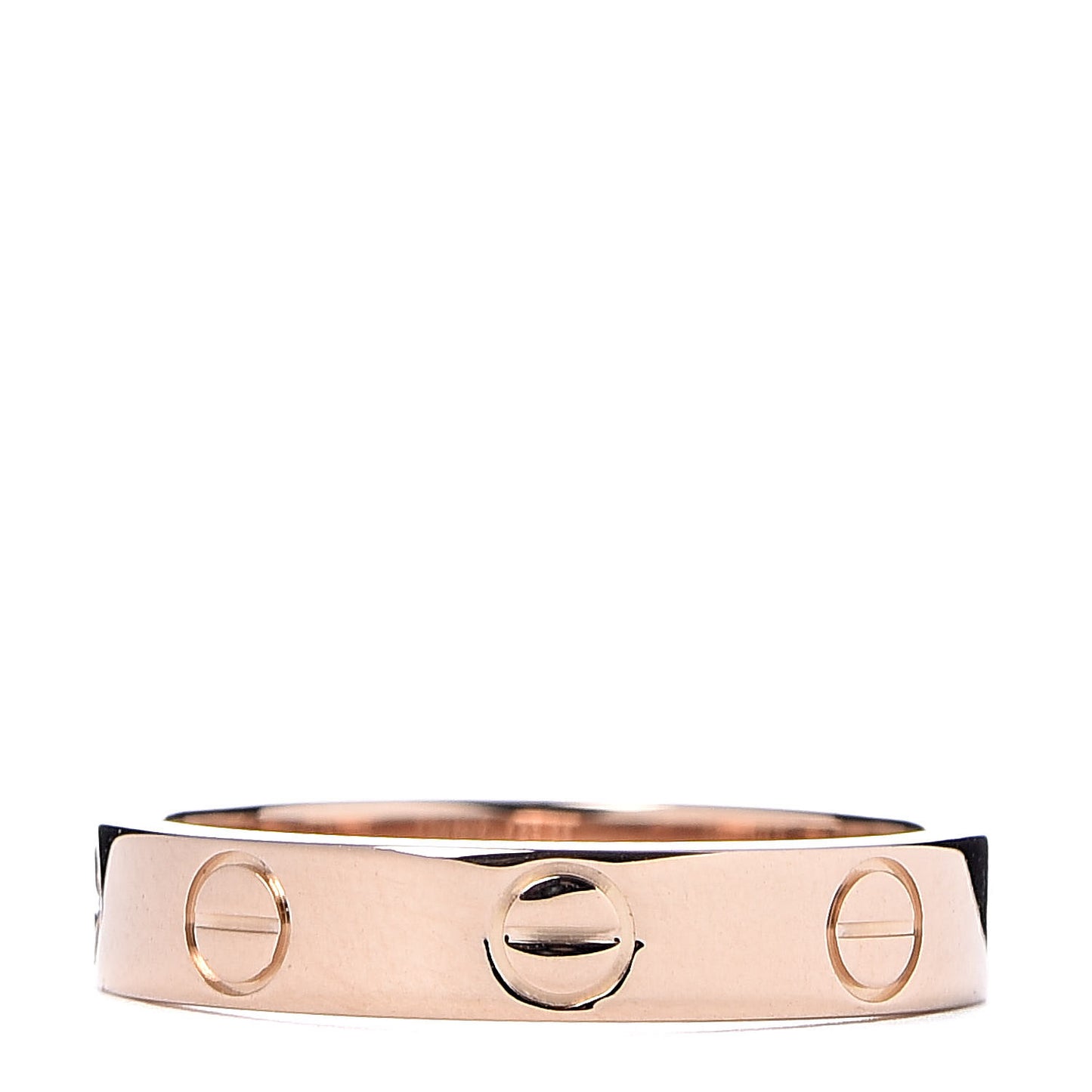 18K Pink Gold 3.5mm LOVE Wedding Band Ring 49 4.75
