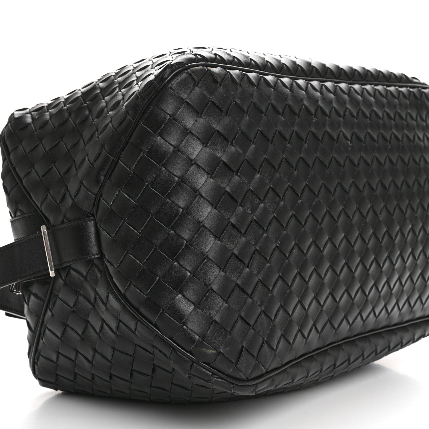 Bottega Veneta Nappa Intrecciato Travel Duffel Bag Black 9 of 12