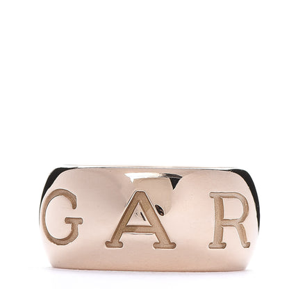 Bulgari 18K Rose Gold Monologo Band Ring 55 7.25 5 of 7