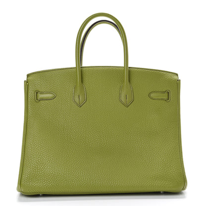 Hermes Togo Birkin 35 Vert Anis 3 of 37