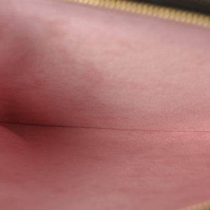 Louis Vuitton Monogram 2020 Christmas Animation Big Wheel Double Zip Pochette Rose Ballerine 6 of 9