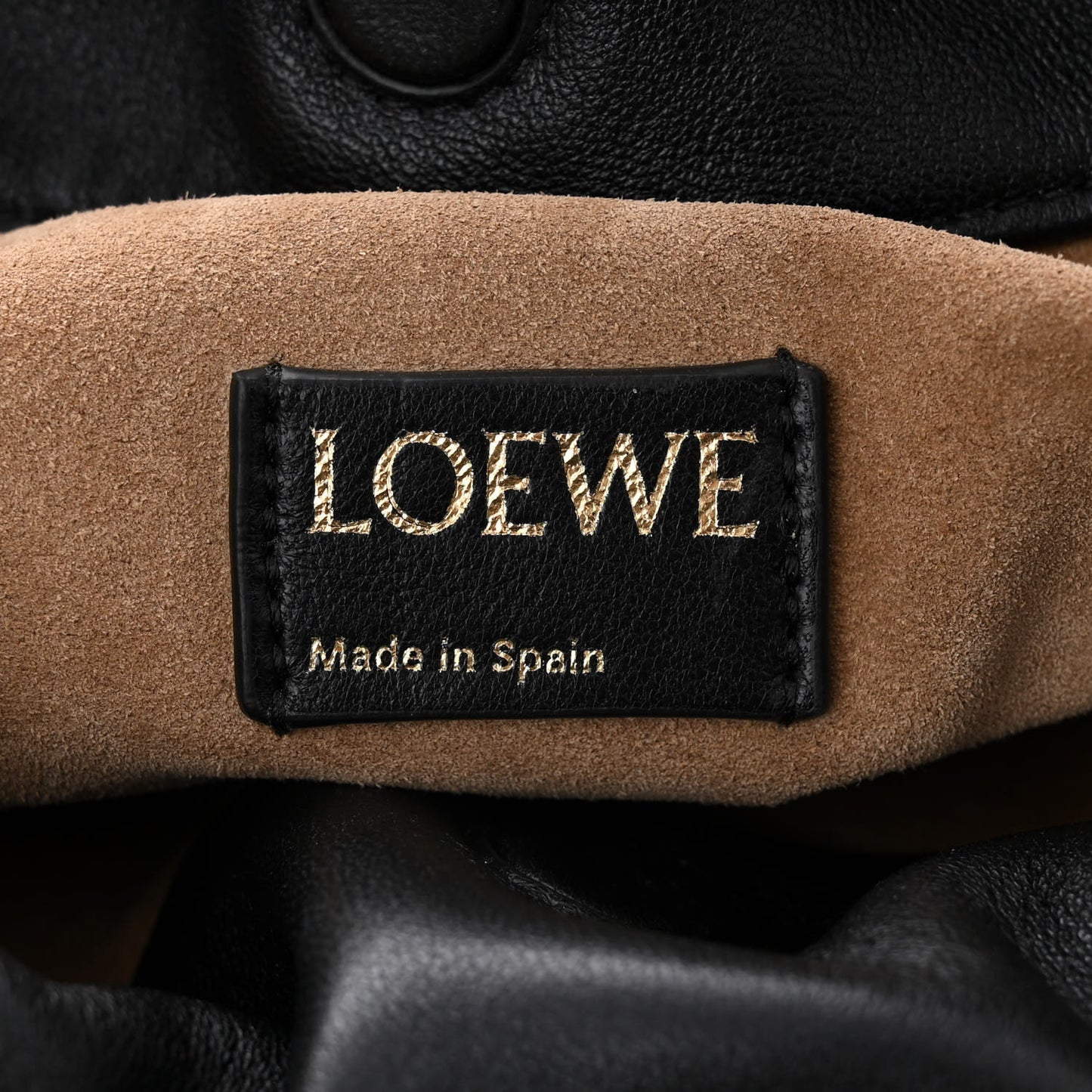Mellow Nappa Donut Chain Flamenco Knot Clutch Black
