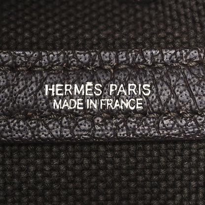 Hermes Toile So H Vache Country Garden Party Tote 30 TPM Rouge Garance Havane 6 of 9