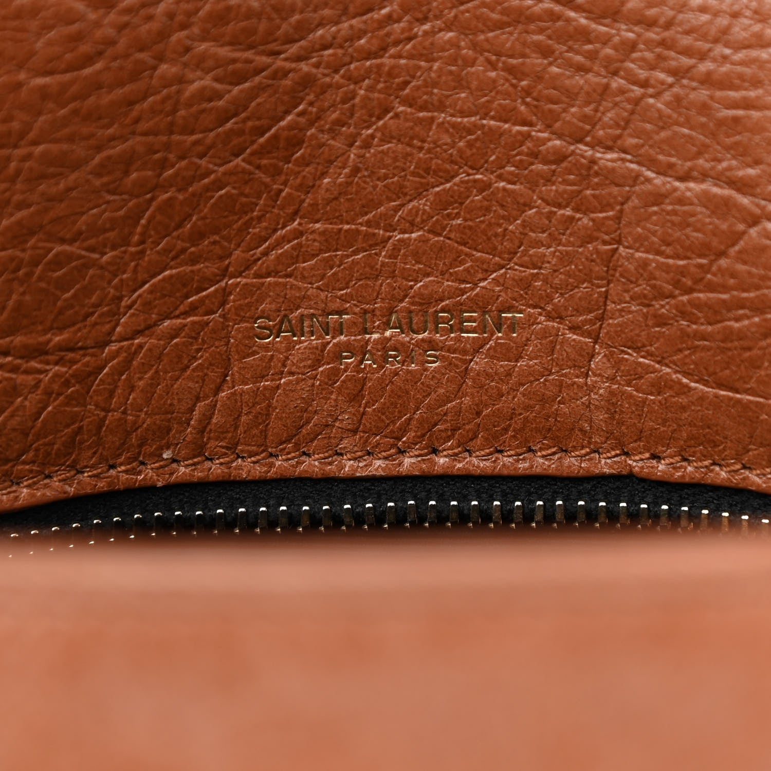 Saint Laurent Crinkled Calfskin Matelasse Monogram Medium Niki Chain Satchel Caramel 6 of 9