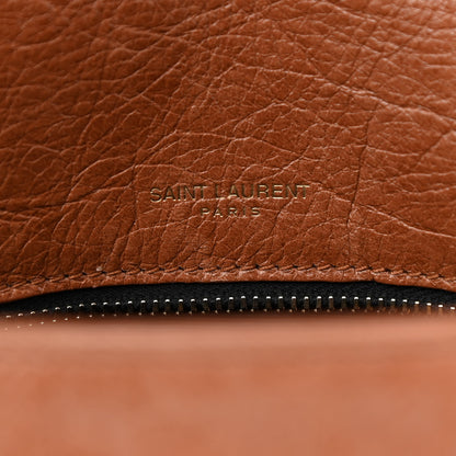 Saint Laurent Crinkled Calfskin Matelasse Monogram Medium Niki Chain Satchel Caramel 6 of 9