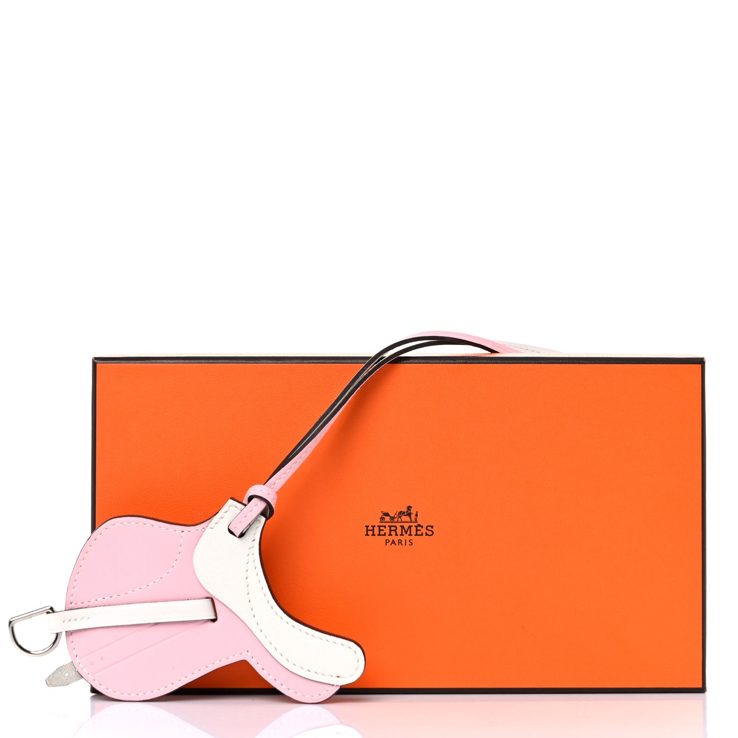 Swift Paddock Selle Horse Saddle Bag Charm Rose Sakura White