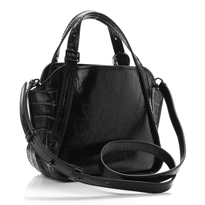 Marc Jacobs Calfskin Crocodile Embossed The Director Tote Black 3 of 10