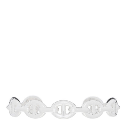 Hermes Sterling Silver MM Chaine d'Ancre Enchainee Cuff Bracelet SH 1 of 3