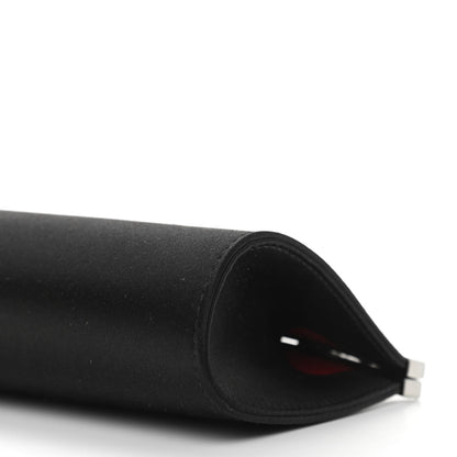 Christian Louboutin Satin Palmette Clutch Black 9 of 9